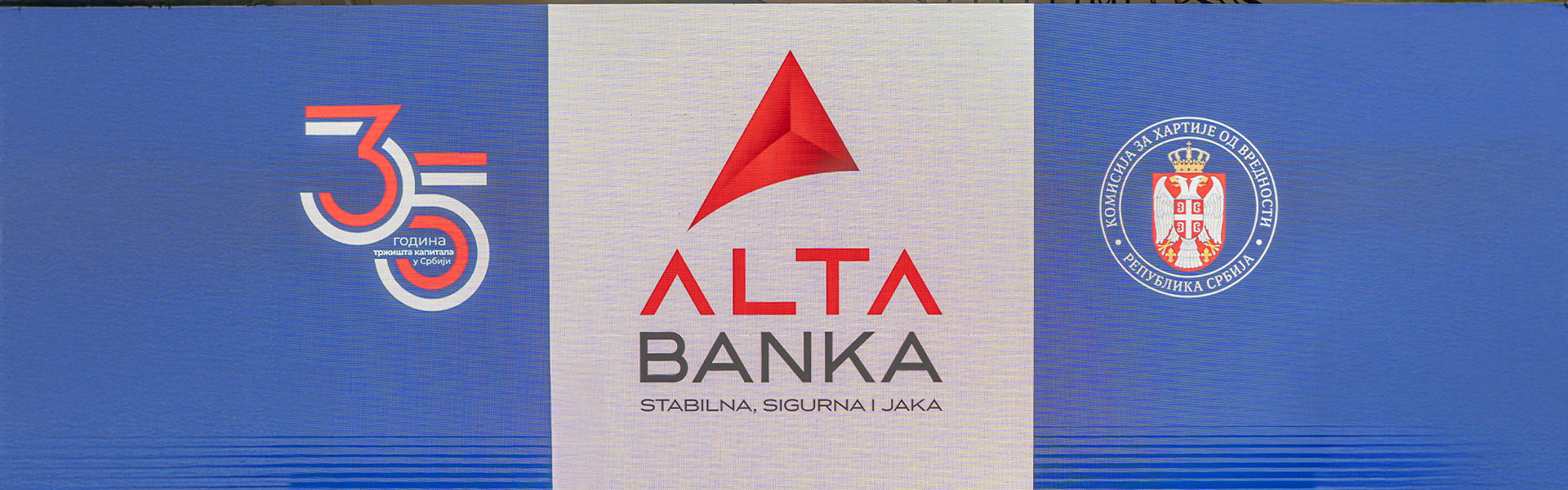 ALTA Banka 35 Hero