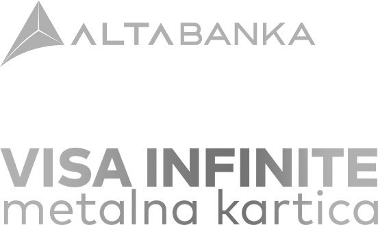 Visa Infinite metalna kartica Visa Infinite metalna kartica