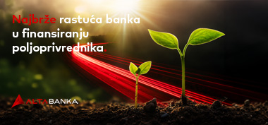 Strateški partner poljoprivrednika u Srbiji: ALTA banka nagrađena za najbrži rast u agraru